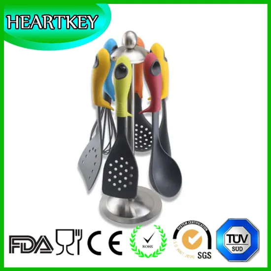 Amazon Wholesale Eco-friendly Kitchen Utensils Food Grade Silicone Cooking Tool Utensil Sets