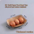 140ml Sturdy Thickened Kraft Boat Lunch Box