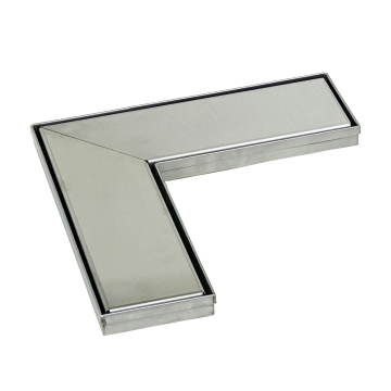 Modern Square Linear Strainer Polished Stainless Steel 304 Floor Drain
