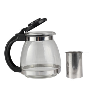 Heat Resistant Handle of Glass Tea Pot