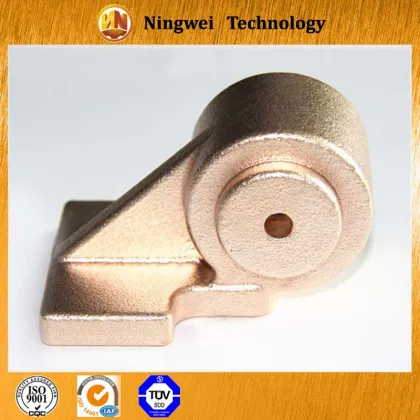 investment casting ear wire device with tin bronze