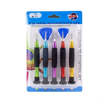 DIY Electronic Screwdriver Set with Chrome Finish for Phone, Watch, and Computer Repair