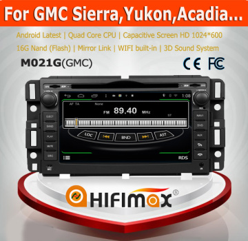 HIFIMAX Android 4.4.4 car radio dvd gps navigation system for GMC universal WITH Capacitive screen+SD 1024*600 Resolution