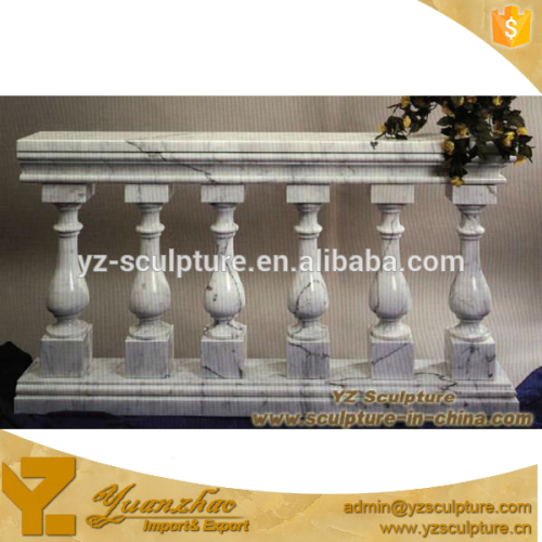 hand carved modern white marble balusters for home decoration