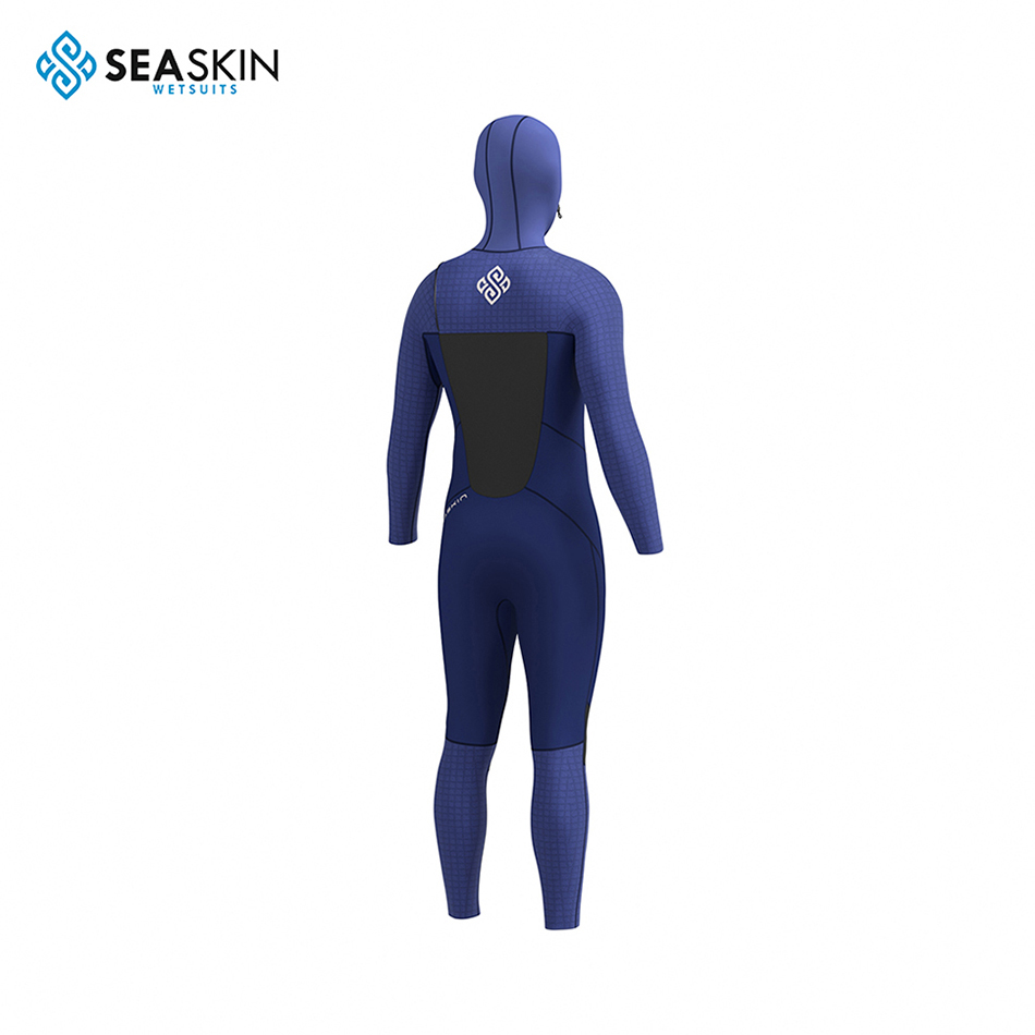 Seaskin Men Neoprene Chest Hooded Wetsuit เต็มรูปแบบ