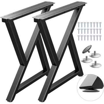 ריהוט מתכת רגלי שולחן 2 מארז