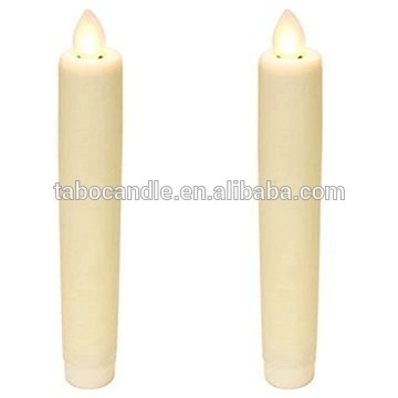 Luminara Set of 2 Moving Wick Flameless taper Candles