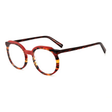 Lamination Acetate Frame For Woman Round Lamination Acetate Glasses For Women Supplier