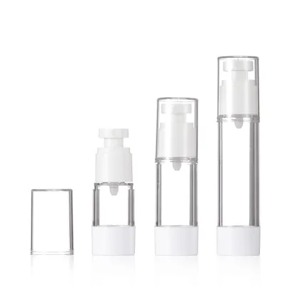 Transparent Lotion Bottle Cosmetic Packaging Airless Bottle