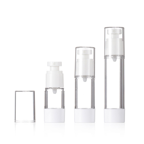 Airless Refillable Bottle Transparent Lotion Bottle Cosmetic Packaging Airless Bottle Supplier