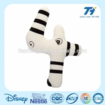 Custom Rhino Numbers education puzzle plush toys