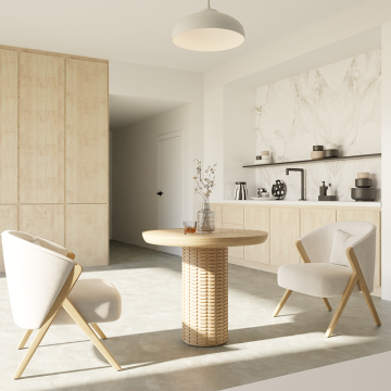 New Arrival: Mrs. Woods 150cm Recycled Pine Wooden Small Round Dining Table Set