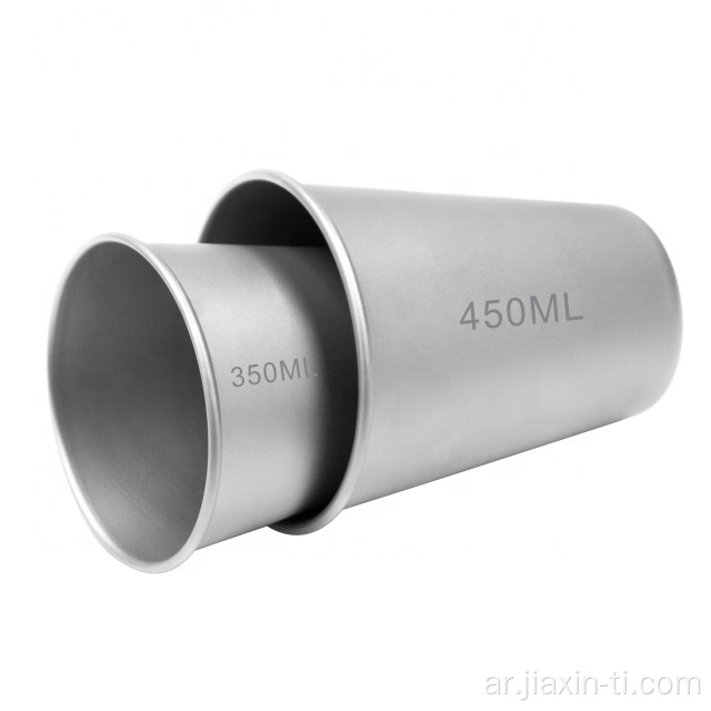 Metal 350ml Beer Mug OEM Titanium Beer Cups