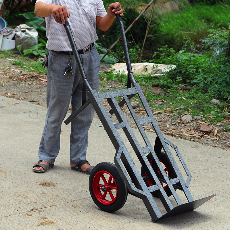 Heavy duty trolley thickened tiger car two-wheeled small cart pull truck trailer hand truck king warehouse van