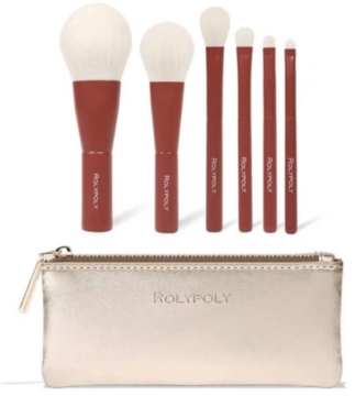 6 Piece Face & Eye Travel Brush Set
