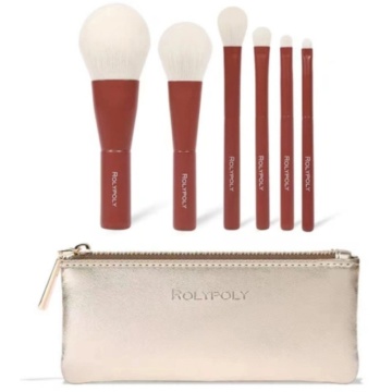 6 Piece Face & Eye Travel Brush Set