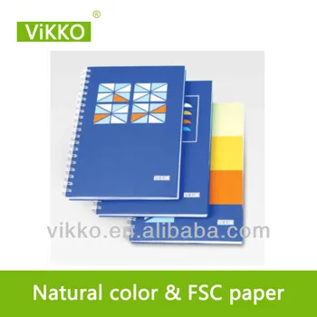 A4 double spiral notebook