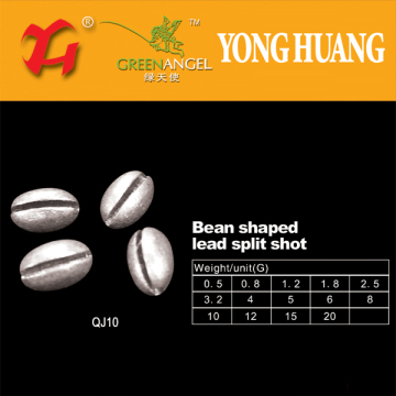 Bean Shaped Lead Split Shot