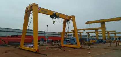 Construction crane 10 ton single girder gantry crane