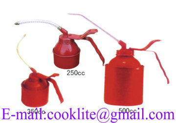 High Pressure Oil Pot / Lubricating Oil Can / Metal Machine Pump Oiler with Long Flexible Spout