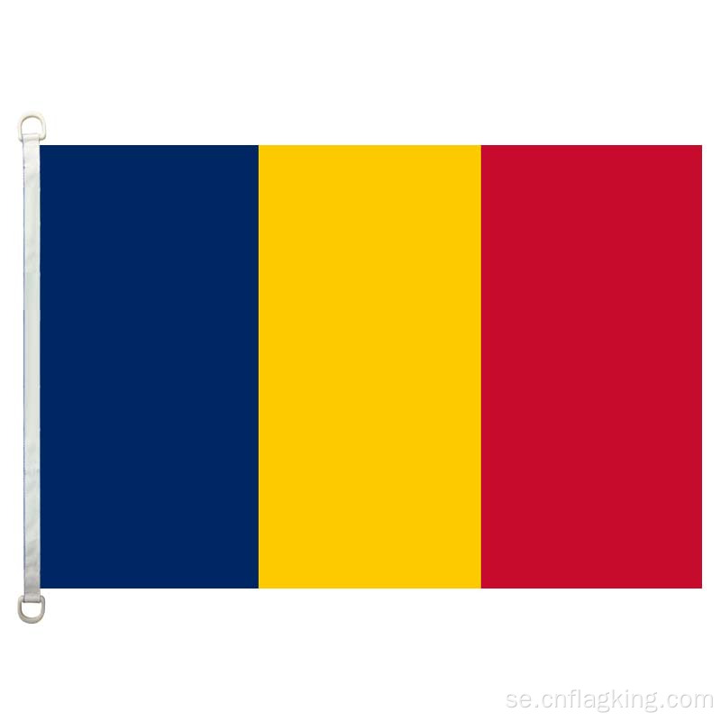 90 * 150 cm Republiken Tchads nationella flagga 100% polyster