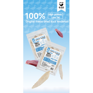 OEM congelamento de filetes de mama de pato seco para animais de estimação