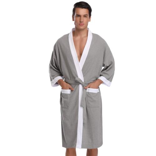 China Men Womens Lightweight Kimono Robes Bathrobe Soft Sleepwear Manufactory