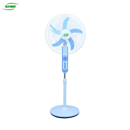 16'' USB Fan 18'' Solar AC DC Stand Fan with Light - Home Appliances