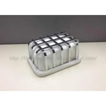 CHROME PLATEDE RECTANGULAR BREAD BASKET - S