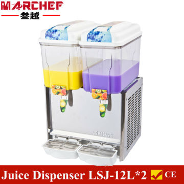 Commerciale 12L*2 serbatoio Frozen Credge Caldo bevanda a caldo succo di latte Dispenser Maglie LSJ-12L*2