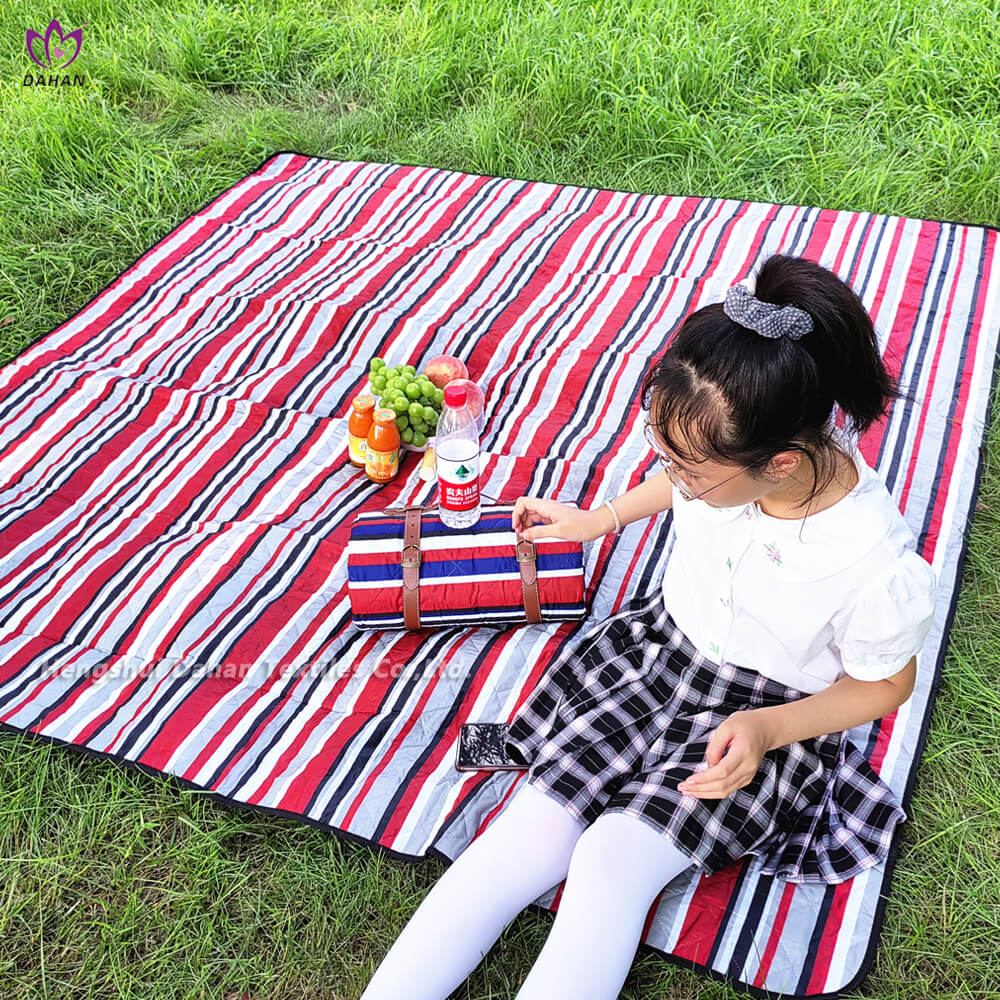 Striped Printed Waterproof Picnic Mat Outdoor Picnic Blanket Made In China Pc472