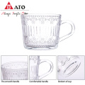 Durable beer mug glass with handle glass