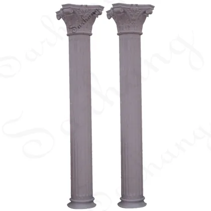 High quality garden decor sand/marble  stone column