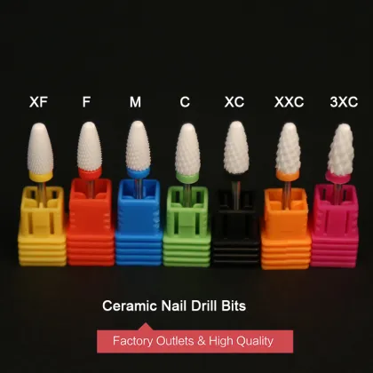 Ceramic Nail Drill Bits Set for Manicure Tools