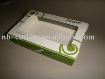 paper sushi tray with window