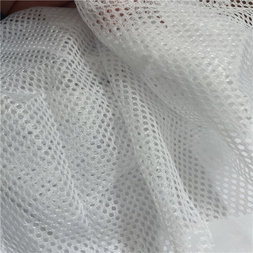 100% Polyester Warp Knitting Mesh Fabric untuk pakaian sukan