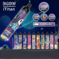 Hcow ititan μίας χρήσης vape 5000 puff 650mah επαναφορτιζόμενη χονδρική καυτή πώληση