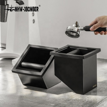 Eco-Friendly Coffee Grounds Collection Box: Silent Tapping Bucket for Espresso