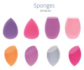 Silicsponge maquillage multi-couleurs Sponge