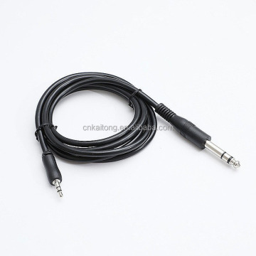 OEM TRS TS 3.5mm to 6.35mm Nickel Plated Adapter Cable for Mixer, Amplifier, CD Player, Speaker