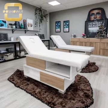 Contemporary White Double Storage Cabinet for Hotel Spa Skincare Tables - Wholesale Furniture