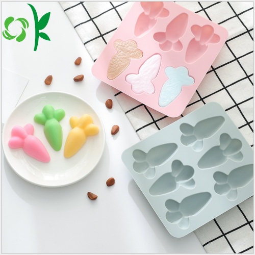 BPA Free Silicone Chocolate Carrot Shape Square Forms