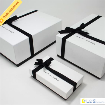 customized logo luxury engagement gift packaging white paper box