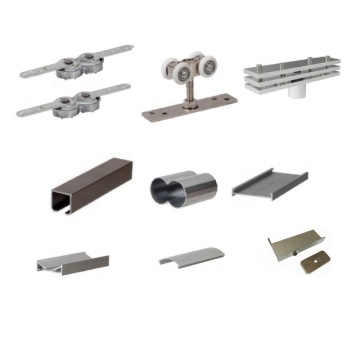 Hardware della porta pieghevole in alluminio: rulli e accessori per un funzionamento regolare