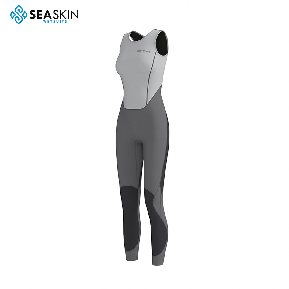 SEASKKI không tay phù hợp phù hợp với phụ nữ lướt sóng John Wetsuit dài