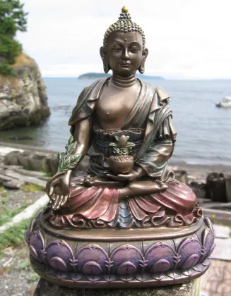 High quality sitting bouddha statue tibet bronze for sale