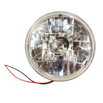 7 Inch Round Classic Car Crystal Glass Halogen Headlight