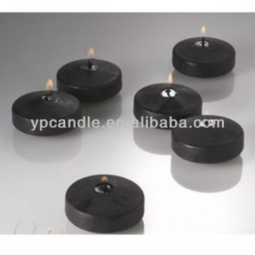 Black Round Floating Candle on Water for Votive Activity