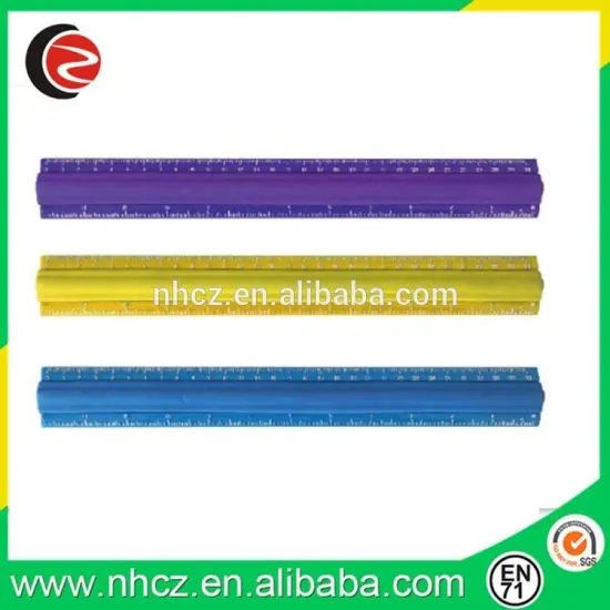colorful flexible 12 inch plastic ruler