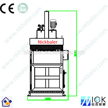 Small Patented Vertical Aluminum Can Baler,Hay Baler machine,Hay baling Machine